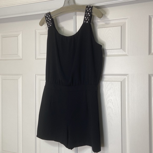 Zara Black Embellished Strap Romper - Picture 8 of 13